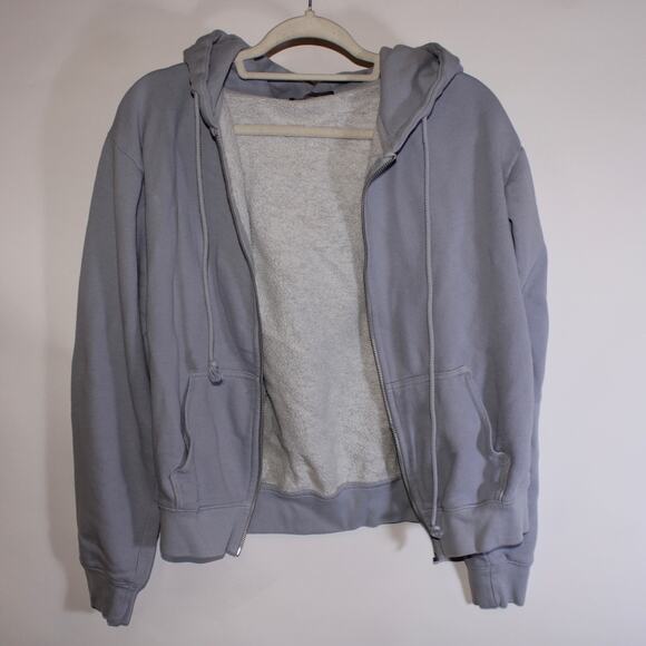 Brandy Melville Periwinkle Zip Up Hoodie Onesize - Picture 1 of 8